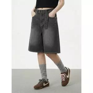 [행텐]여성 벨트 버뮤다 데님팬츠_056(10570-156-402-10)