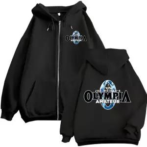 후드티 맨투맨 봄 가을 올림피아 피트니스 체육관 Merch Zip Up 후드 패션 긴 지퍼 스웨터 남성 여성 캐주