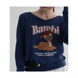 에잇세컨즈 [Disney] 밤비 그래픽 V넥 풀오버 네이비 356851CCQR 7008807
