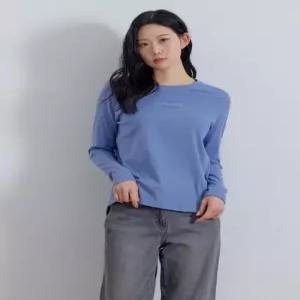 지센 한달만[26SS] 피그먼트 레터링 프린트 긴팔 티셔츠 LCTSQ122