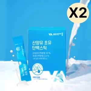 비타민마을 산양유 초유 단백 스틱 분말 선물 30포 X2