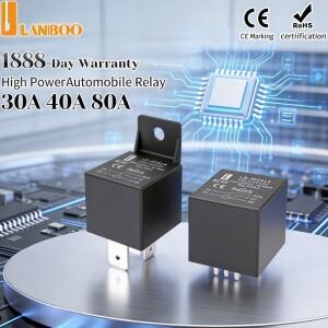 LANBOO 40A 고출력 자동차 릴레이 12V/24V 차량용 제어