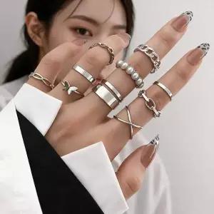 여자 큐빅반지 나비반지 오픈링 레이어드반지 가락지 데일리 커플