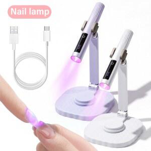 핀큐어램프 UV LED 네일 램프 세트 건조기 터치 건조 폴리쉬 라이트 스탠드 경화 충전식