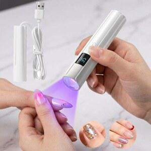 핀큐어램프 휴대용 UV 네일 램프 스탠드 경화 네일용 LED 미니 건조 충전식 USB
