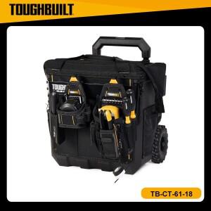 터프빌트 XL 툴백 (텔레스코픽 핸들 및 바퀴 포함) TB-CT-61-18 18인치 헤비듀티 보관함