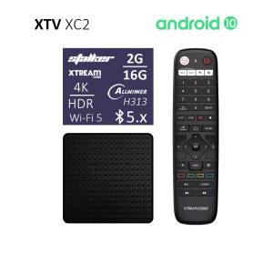 XTV XC2 안드로이드 10 Xtreamcodes 스토커 PTV 박스 기능 올위너 H313 쿼드 코어 2G 16G BT5 듀얼 와이파이 4K HEVC H.265 OTT 디코더