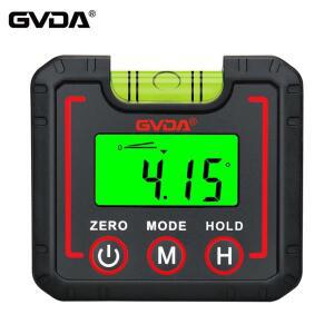 GVDA 디지털 레벨 박스 각도기, 360 ° 미니 파인더, 게이지 측정 경사계, 기울기