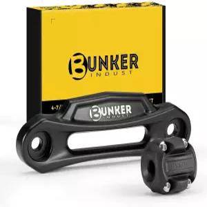 BUNKER INDUST 윈치 호스 페어리드와 케이블 후크 스토퍼 4-7/8인치 볼트 패턴 알루미늄 고무 키트