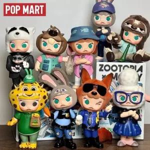 POPMART MOLLY X 주토피아 시리즈 트렌디 블라인드 박스 미스터리 피규어 장식 서프라이즈 선물