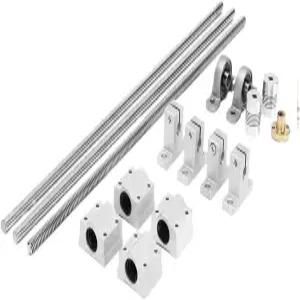 S25HH0 CNC 리니어 레일 샤프트 로드 T8 듀얼 리드 스크류 슬라이더 커플링 지지 블록 300mm Kp008 Sk8