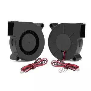 5V 12V 24V 50x50x15mm 브러시리스 원심 냉각기 2핀 방사형 팬 5015 블로워 5cm 라디에이터 3D 프린터