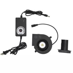 조이잔 바베큐 블로어 팬 듀얼 볼 에어 무버 가변 속도 컨트롤러 원심 DC 플러그 12V 캠핑용 퀵 스타터
