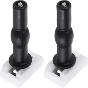 uxcell 2개 세트 변기 시트 커버 힌지 40mm 블라인드 홀 직사각형 볼트 및 너트·와셔 포함 상판 뚜껑