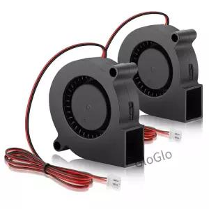 5V 12V 24V 50x50x15mm 원심 냉각기 2핀 방사형 팬 5015 블로워 5cm 라디에이터 3D 프린터 냉각용