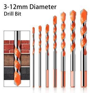3mm-12mm 직경 다용도 텅스텐 카바이드 삼각형 드릴 비트 (유리, 타일, 콘크리트, 벽돌 및 시멘트 구멍 뚫