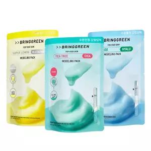 브링그린 모델링 팩 28g [티트리 시카/대나무 히알루/슈퍼 레몬 글루타치온]