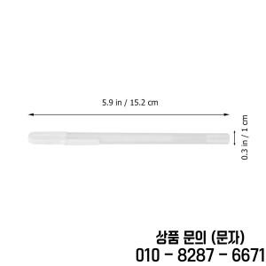5Pcs 화이트 젤 펜 08mm 파인 팁 방수 빠른 건조 블랙 종이 드로잉 일러스트레이션 스크랩북 봉투