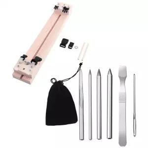 파라코드 팔찌 뜨게 도구 파라코드 지그 DIY 나무 파라코드 브레이드 7 개