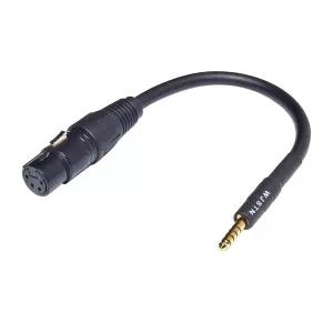 WJSTN-046 XLR 여성용 4.4 밸런스 오디오 잭 4.4MM 어댑터 케이블 남성용 6인치