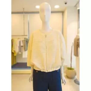 한정수량 [더 아이잗] 여성 벌룬핏 믹스 텍스처 스트링 재킷(IP4A0JK091) 2819652