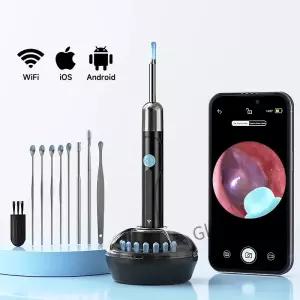 WiFi 내시경 4.2mm 1080P 귀이개 카메라 받침대 포함 안용 귀 청소용 검이경 귀지 제거 도구