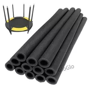 12pcs 트램펄린 폴 커버 40cm 라운드 튜브 폼 방수 패딩 교체 부품 블루 블랙