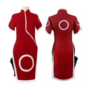 프레 하루노 사쿠라 의상 여자 Qipao 복장 ongsam 만화 할로윈