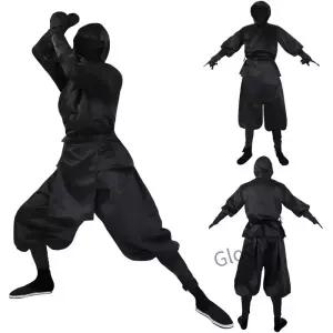 사무라이 의상 할로윈 남성용 검은색 프레