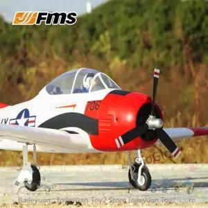새로운 FMS T28 트로잔 800mm RC 고정익 비행기 2차 세계대전 시뮬레이션 해군 VT-27 원격 조종 초보자