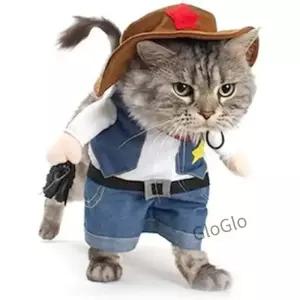 애완견 고양이 할로윈 의상 강아지 보이 옷 소형견 프레 액세서리