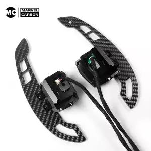 패들쉬프트연장킷 핸들튜닝용품 폭스바겐 골프 5 6 MK5 MK6 GTI CC용 MC 카본 파이버 스티어링 휠 시프트