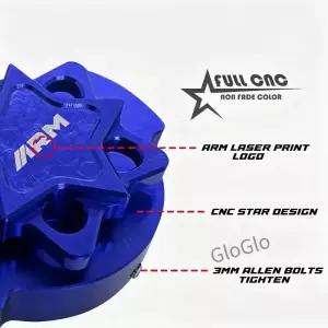 오토바이 라디에이터 캡 커버 CNC 가공 알루미늄 PCX CLI NMAX OX 용