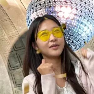 ( )무테 하트 선글라스 안경 옐로우 하트선글라스 하트안경 패션선글라스