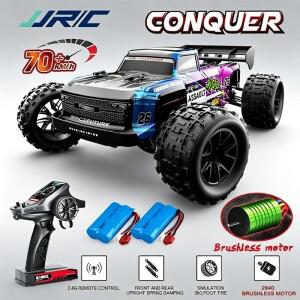 JJRC 1/14 C8803 스케일 4WD 슈퍼 브러시리스 70KM/H 고속 LED 리모컨 오프로드 몬스터 트럭 ()