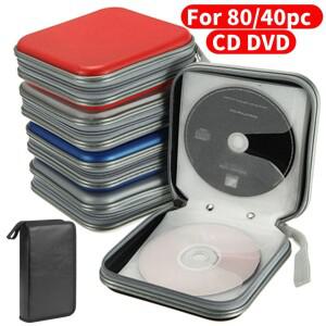80/40개 대용량 디스크 CD DVD 지갑형 보관 케이스 홀더 앨범 박스 지퍼백 포함 액세서리