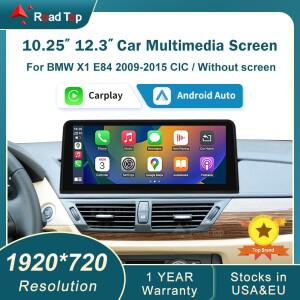 RoadTop 12.3 BMW X1 E84 2009-2015 CIC iDrive Android 자동 헤드 유닛 용 무선 Carplay 차량용 멀티미디