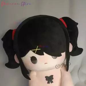니디 걸 오버도즈 프레 피규어 - 40cm 귀여운 버추얼 스트리머 캐릭터 블랙 트윈 레드 밴드 축제 선물