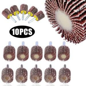 10pcs 25-40mm-80  연마 도구용 그릿 샌딩 플랩 디스크 폴란드어 휠 드릴