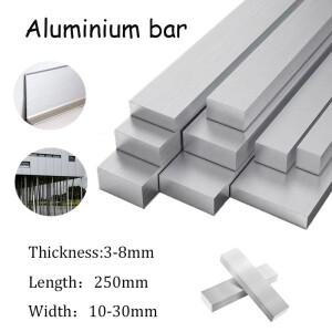 1pcs 6061 알루미늄 플랫 바 두께 3mm 직사각형 막대 플레이트 금속 스트립 고체
