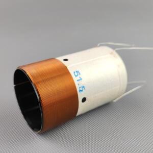 1개 51.5mm 서브우퍼 스피커용 보이스 코일 블랙 알루미늄 4웨이 아웃 4옴 듀얼 라인 4레이어 감기 카