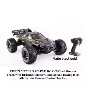 YK9071 YT7 PRO 1/7 4WD RC 오프로드 몬스터 트럭 브러시리스 모터 등반 및 레이싱 RTR 전지형 원격 조종