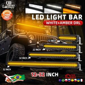 CO LIGHT LED 라이트 바, 이중 행 플러드 콤보 매우 밝은 오프로드 눈부심 방지, 스크루리스 IP69 작업 조