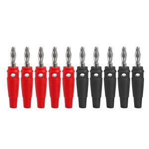 10pcs 고전류 나사  4mm 바나나 플러그 32A 스택형 커넥터 스피커 케이블 어댑터 단자