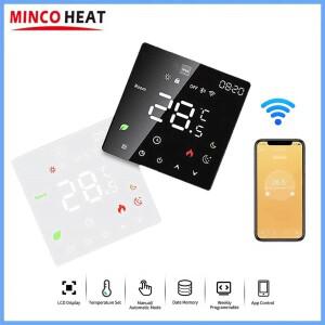 AC95240V 스마트 MK6H 투야 와이파이 디지털 온도 조절기 16A 전기 바닥 난방용 1개