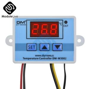 W3002 110V LED 디지털 온도 컨트롤러 보온병 조절기 센서 미터 가열 냉각 1m 3950 와이어