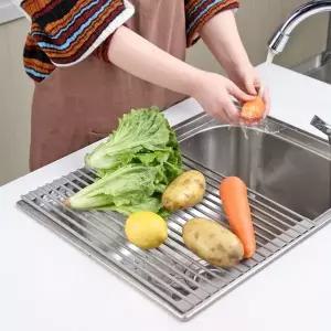 헬로제인 싱크대 실리콘 드라잉 롤매트 (소/대)