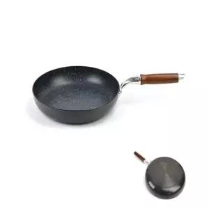 [엄지척]우드손잡이 553VWX63 경질 후라이팬 32cm 전부침개팬 에그팬 볶음팬