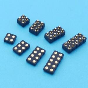 1쌍 스프링 장착 포고 핀 커넥터 소켓 4P 10Pin Male SMT 이중 행 DIP 피치: 2.54mm
