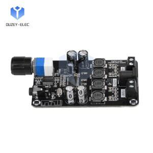 DC 12V 24V 클래스 D 증폭기 모듈 50W 2 H F 스테레오 Bluetooth 5.0 오디오 증폭기 볼륨 보호 증폭기로 조절 가능